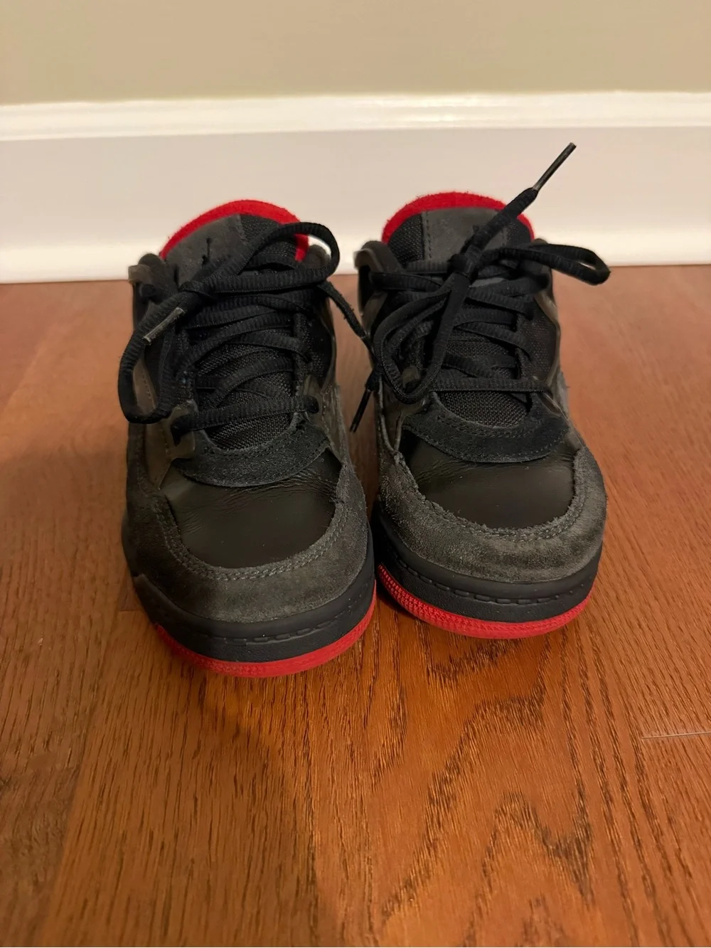 Jordan 4 RM PS Bred Black Varsity Red Kids Size 1Y Sneakers FQ7936-060